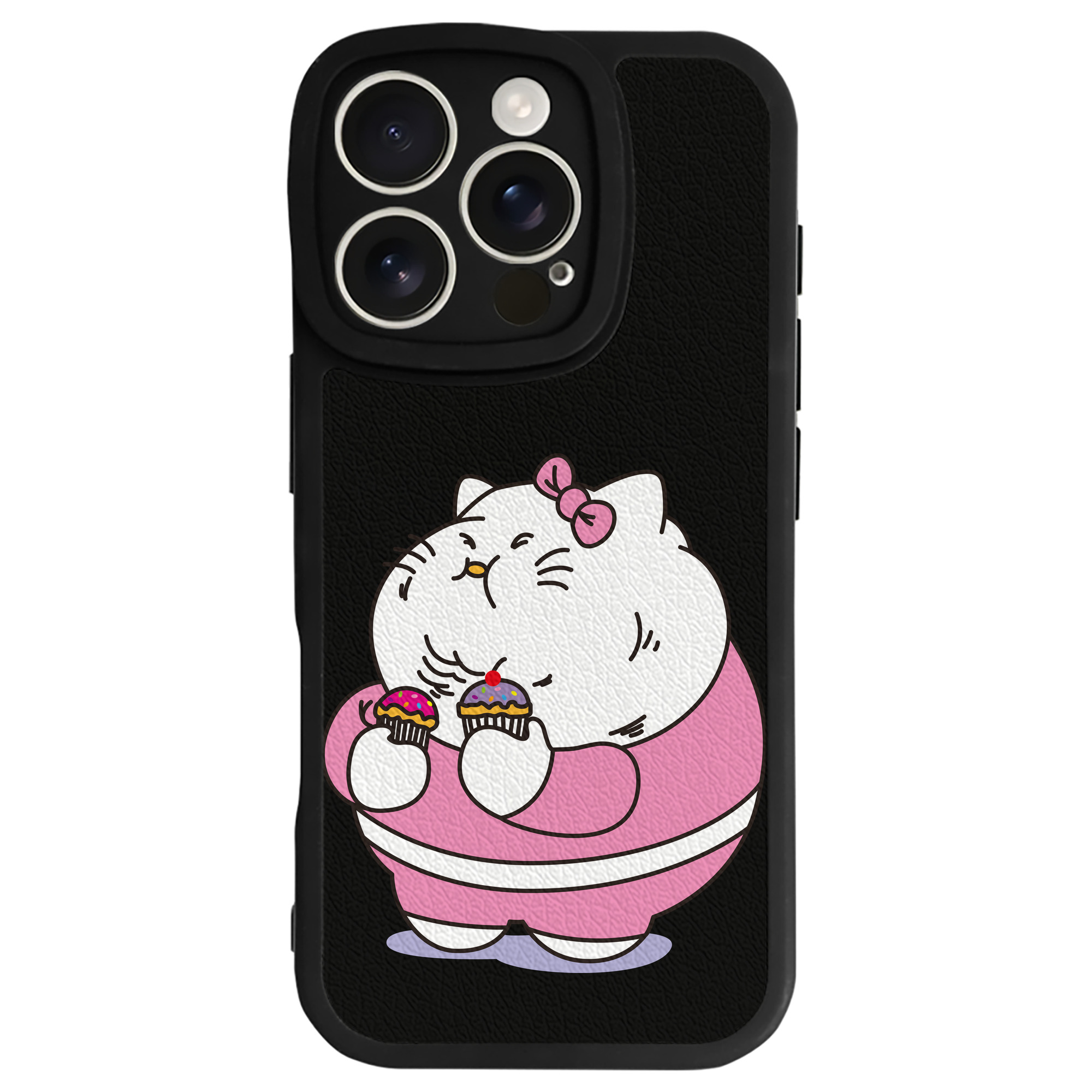 （画像用） Hello Kitty ハローキティ 【iPhone 16シリーズ対応】シリコンスマホケース（レザー調） 材質：シリコン